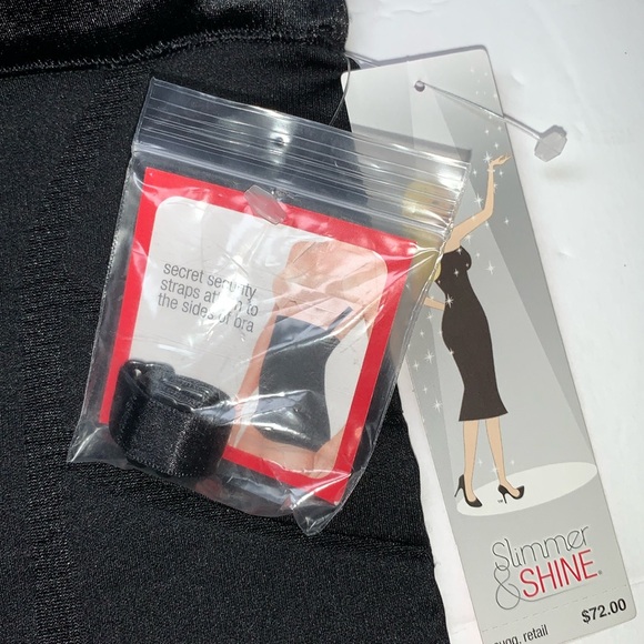 NWT SMALL SPANX Slimmer & Shine Bodysuit Black - Picture 3 of 13